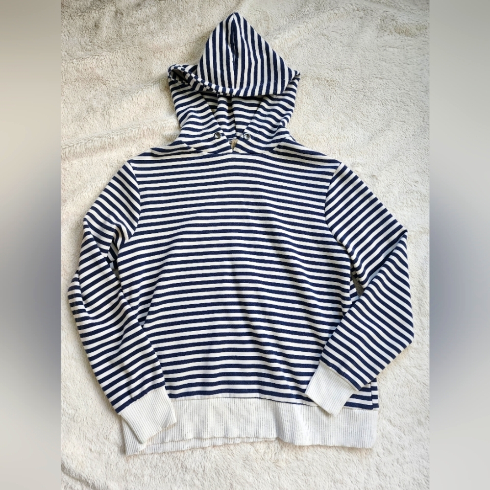 Striped Navy and White Sweater